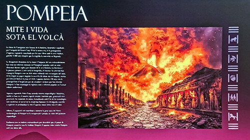 Exposición con cajas de luz: Los últimos días de Pompeya.